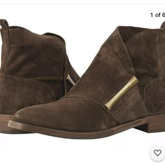 Johnston & Murphy Brown Suede Lola Booties 6.5 - Picture 2 of 10